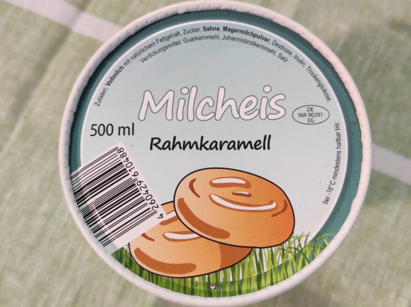 Milcheis Rahmkaramell