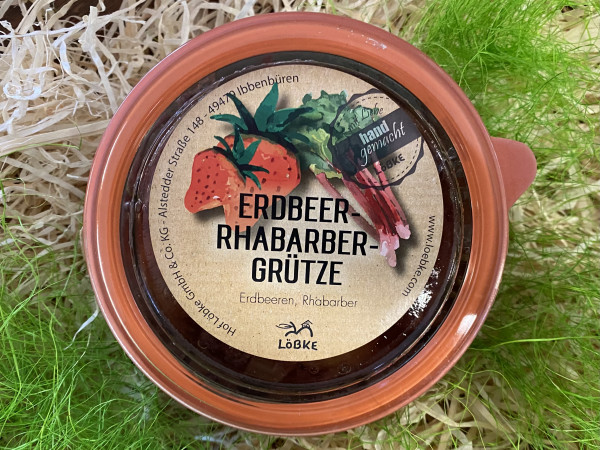 Erdbeer-Rhabarber-Grütze