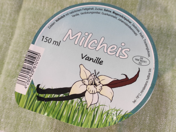 Milcheis Vanille